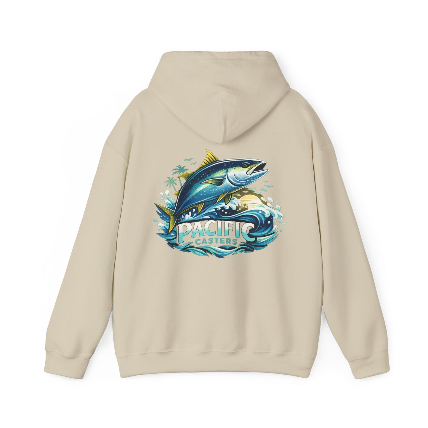 Fishing Hoodie – 'Pacific Casters' Tuna Graphic Pullover