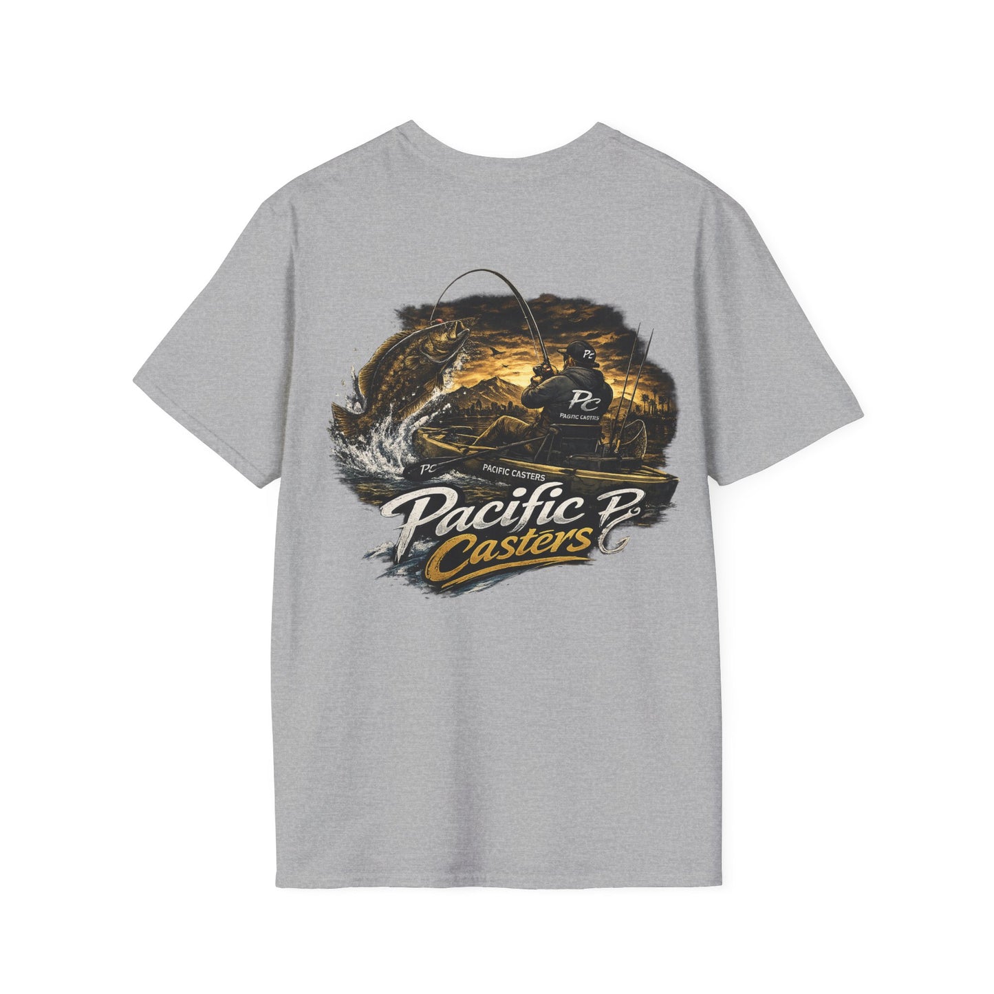 Pacific Casters™ Kayak Fishing T-Shirt – Halibut Edition