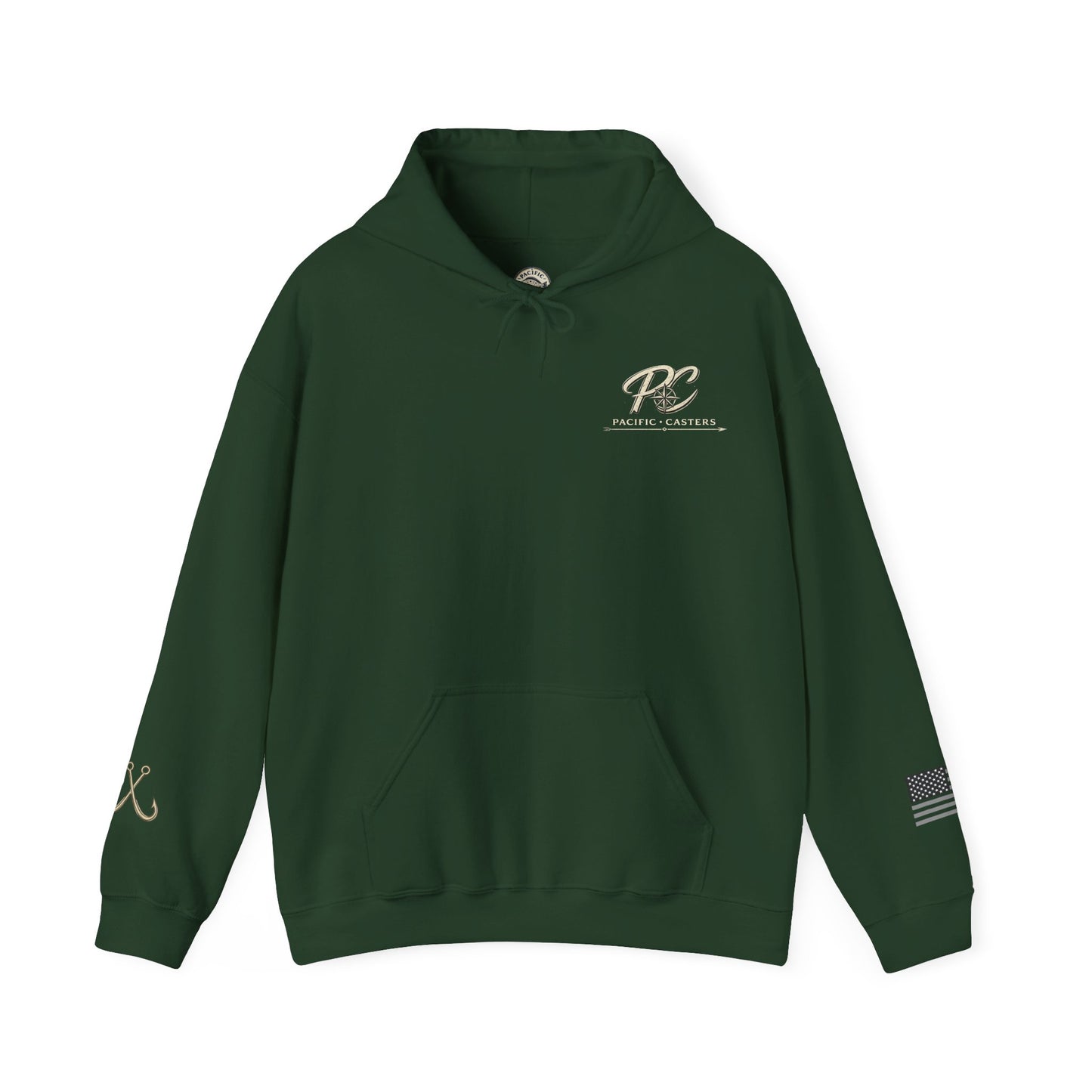 Striped Bass Fishing Hoodie — Pacific Catcher Graphic Sweatshirt