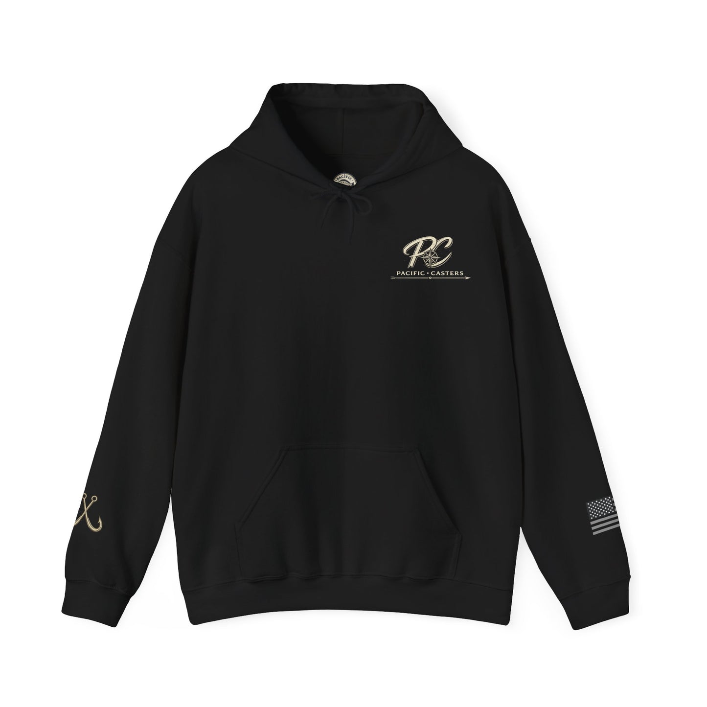 Striped Bass Fishing Hoodie — Pacific Catcher Graphic Sweatshirt