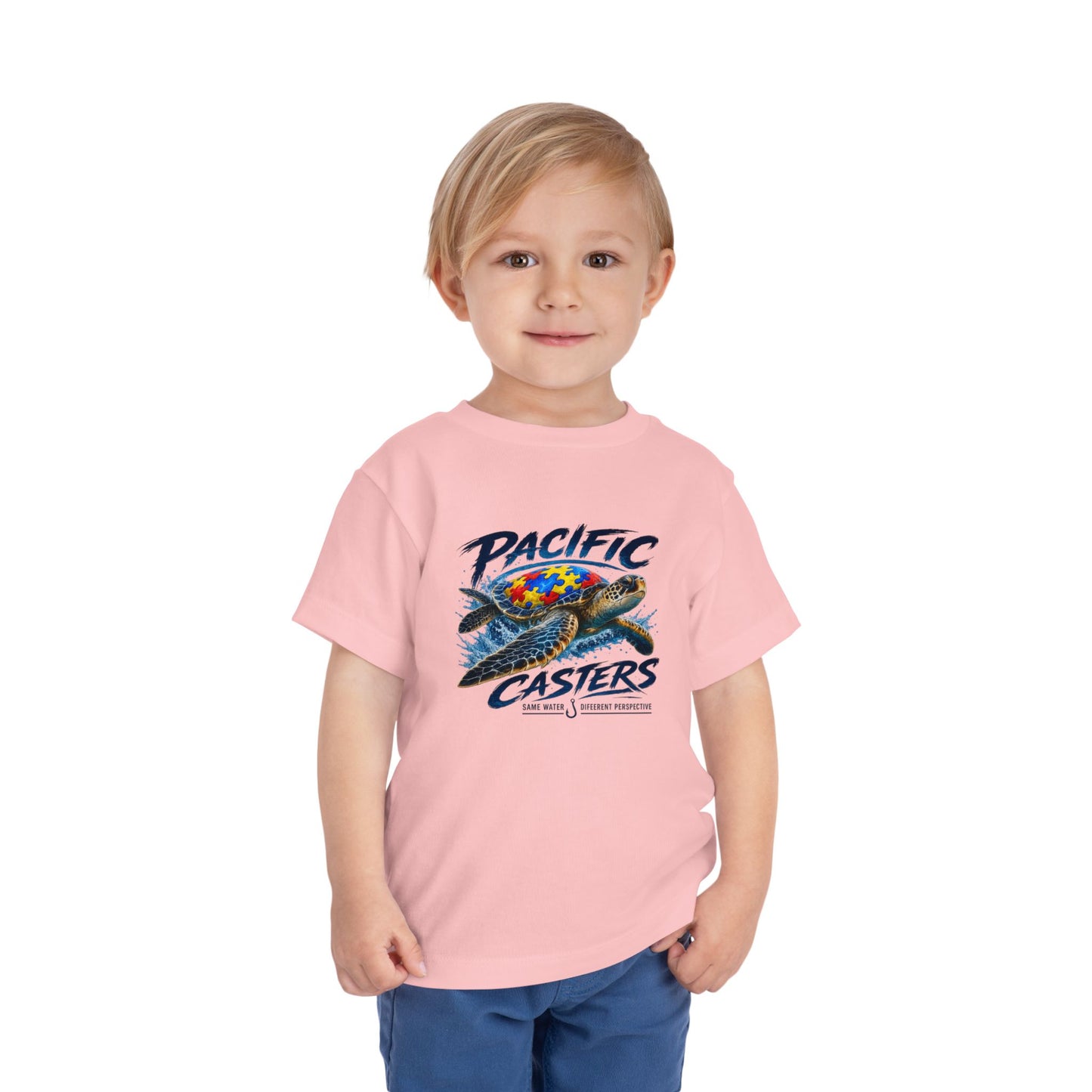 Autism Awareness Sea Turtle Toddler T-Shirt | Same Water, Different Perspective