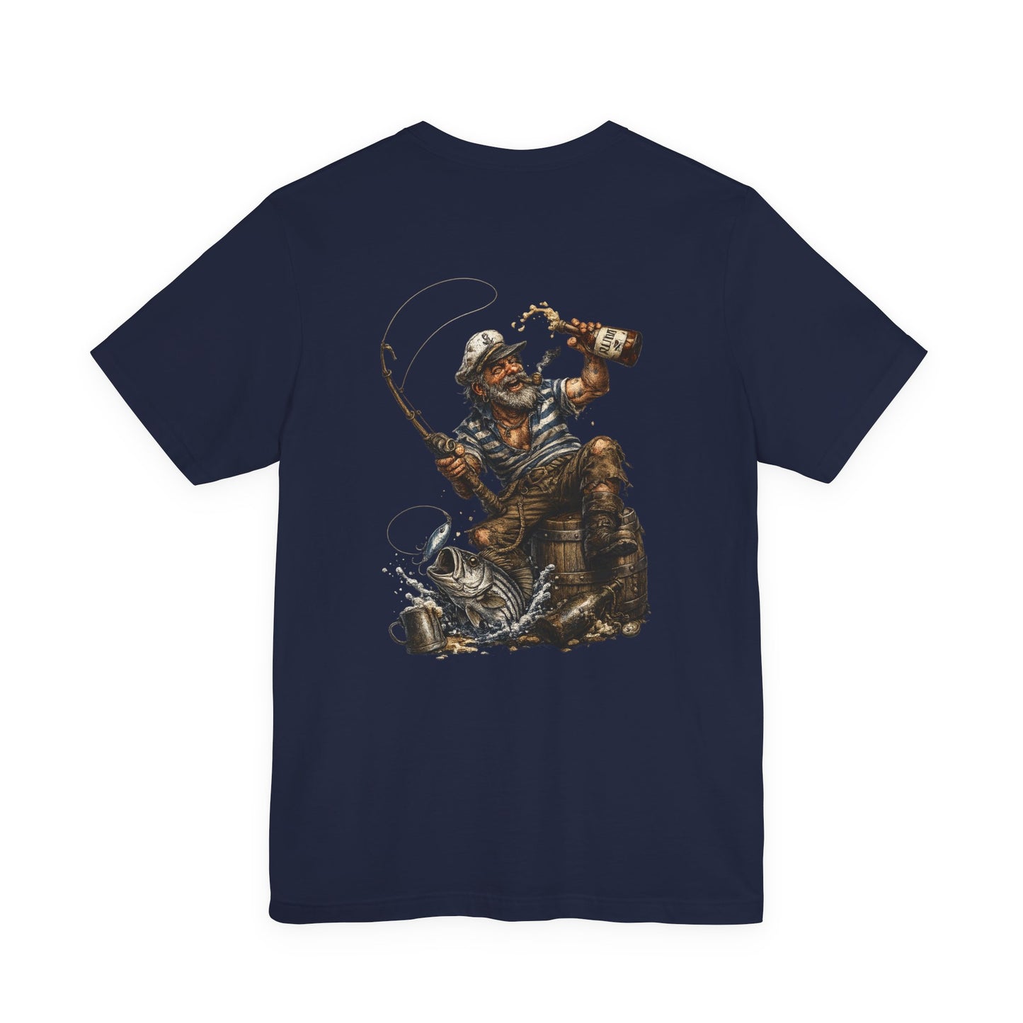 Drunkin Pirate Fishing T-Shirt | Funny Saltwater Angler Tee | Pacific Casters