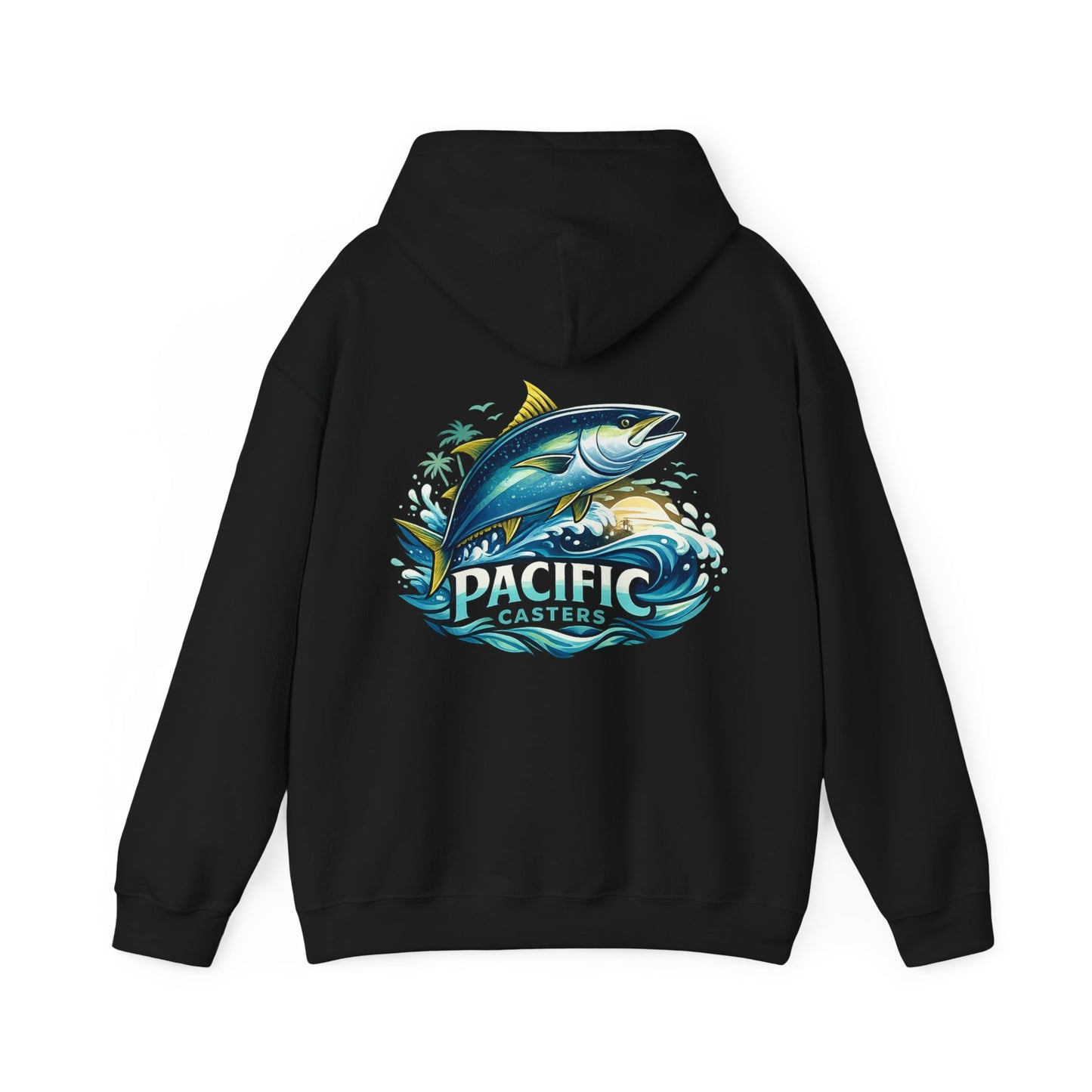 Fishing Hoodie – 'Pacific Casters' Tuna Graphic Pullover