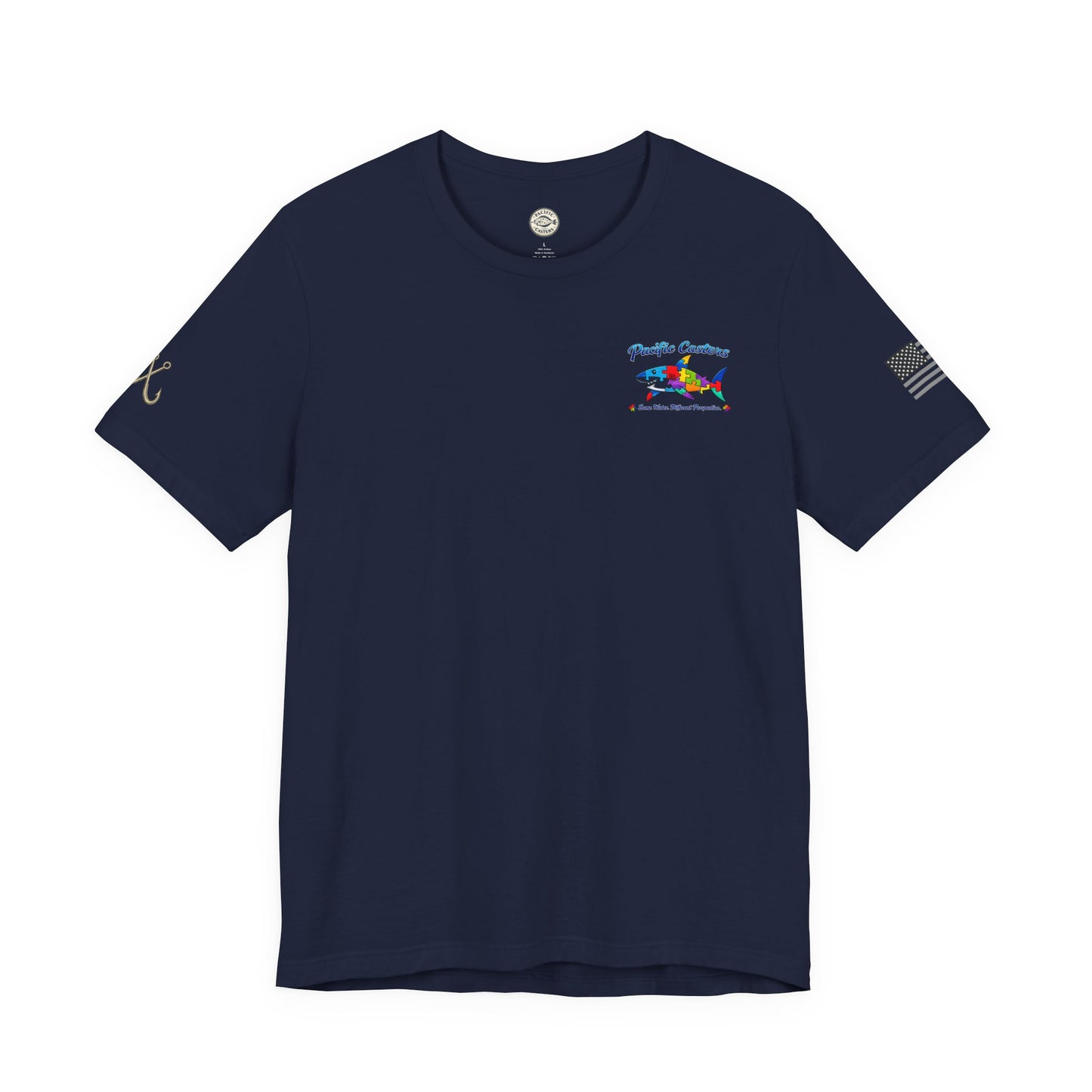 Pacific Casters Autism Awareness Shark T-Shirt