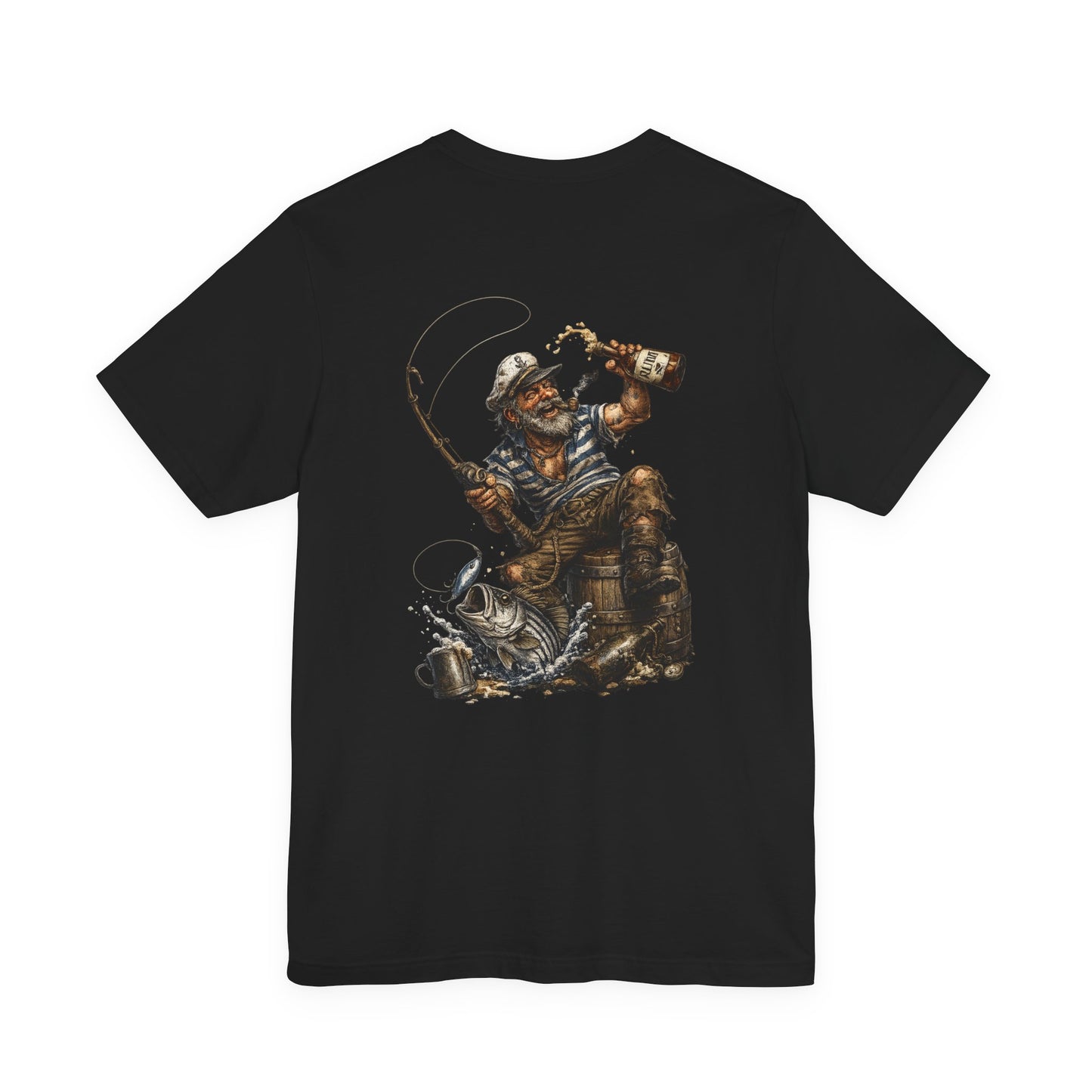 Drunkin Pirate Fishing T-Shirt | Funny Saltwater Angler Tee | Pacific Casters