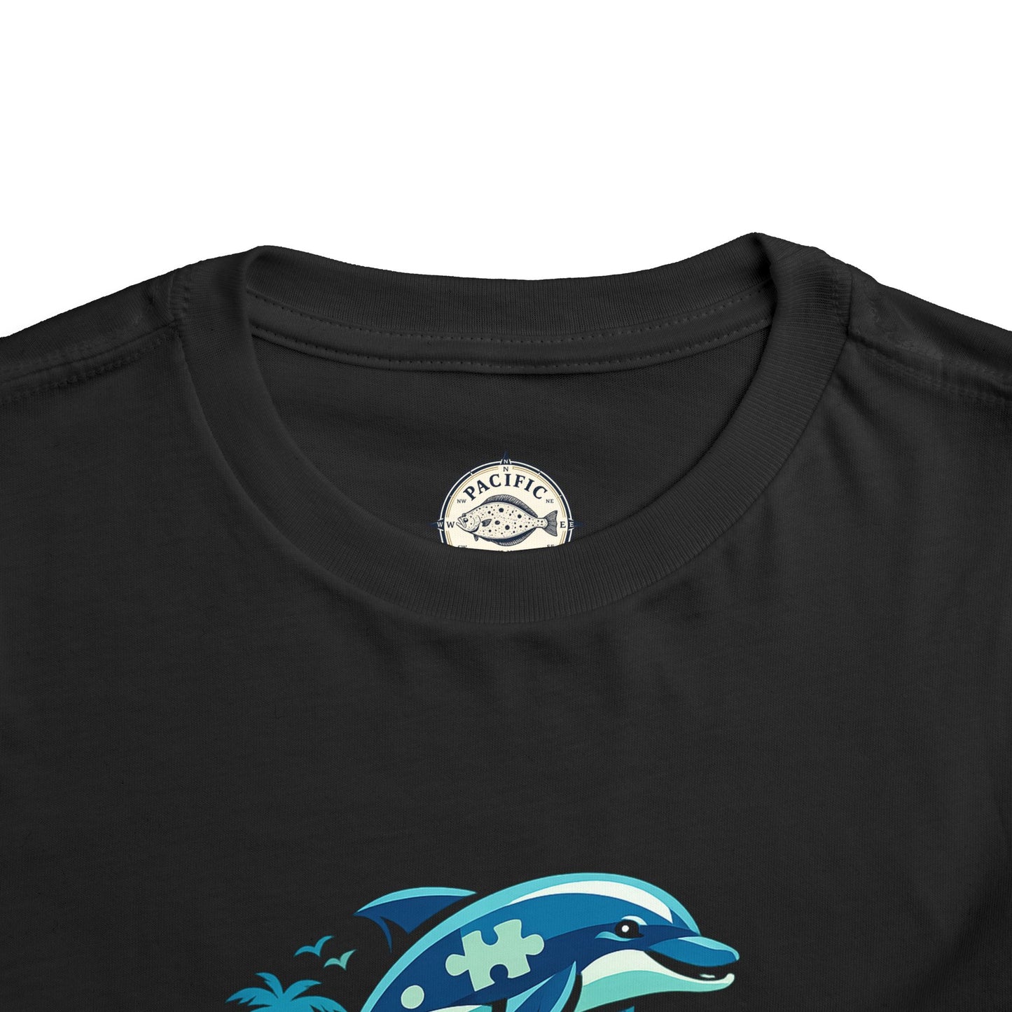 Autism Awareness Dolphin Puzzle T-Shirt | Same Water, Different Perspective