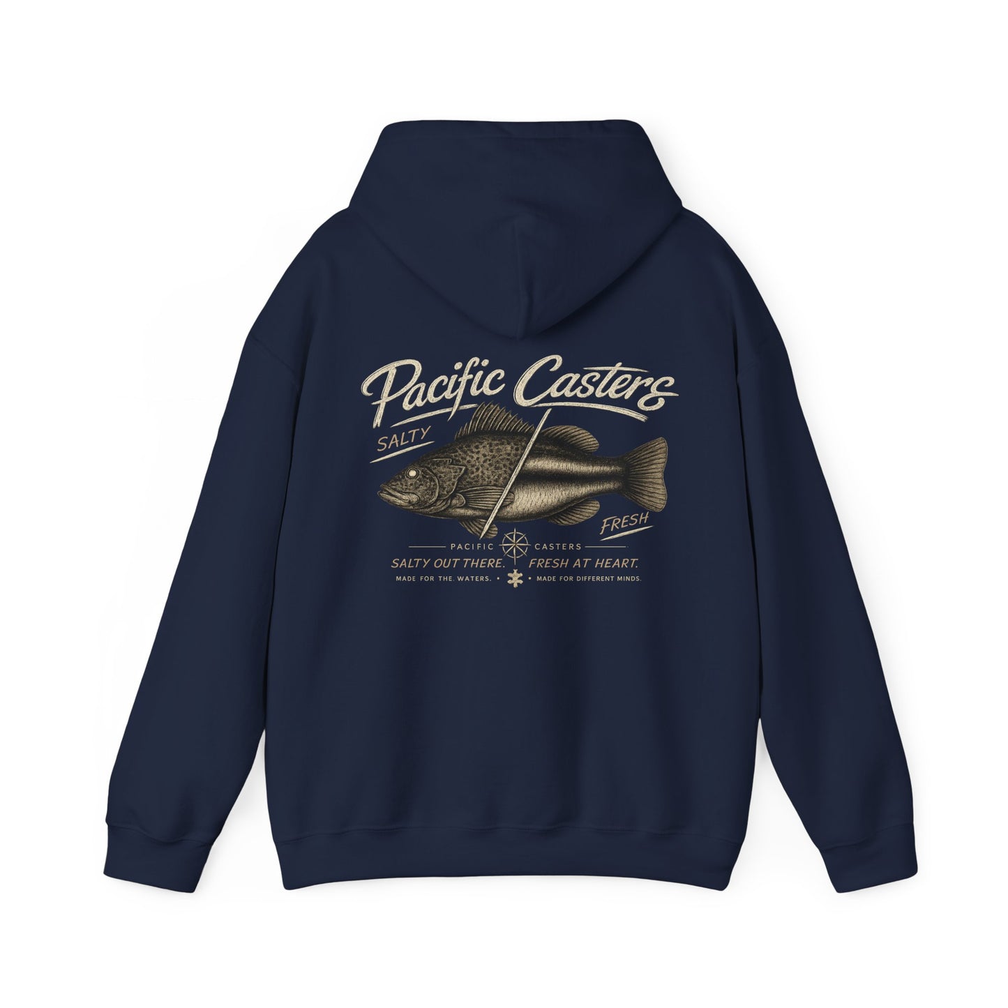 Salty Fresh Fishing Hoodie | Pacific Casters® Coastal Lifestyle Hoodie