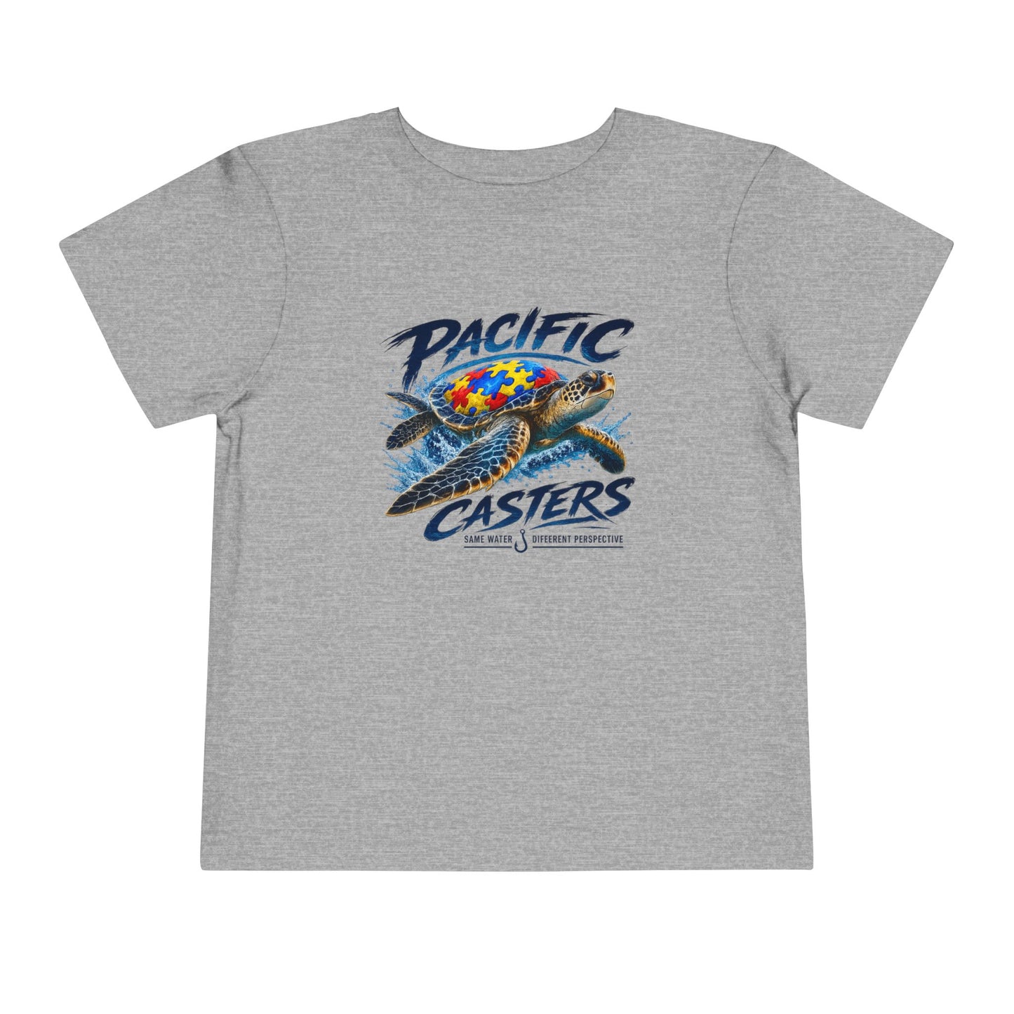 Autism Awareness Sea Turtle Toddler T-Shirt | Same Water, Different Perspective