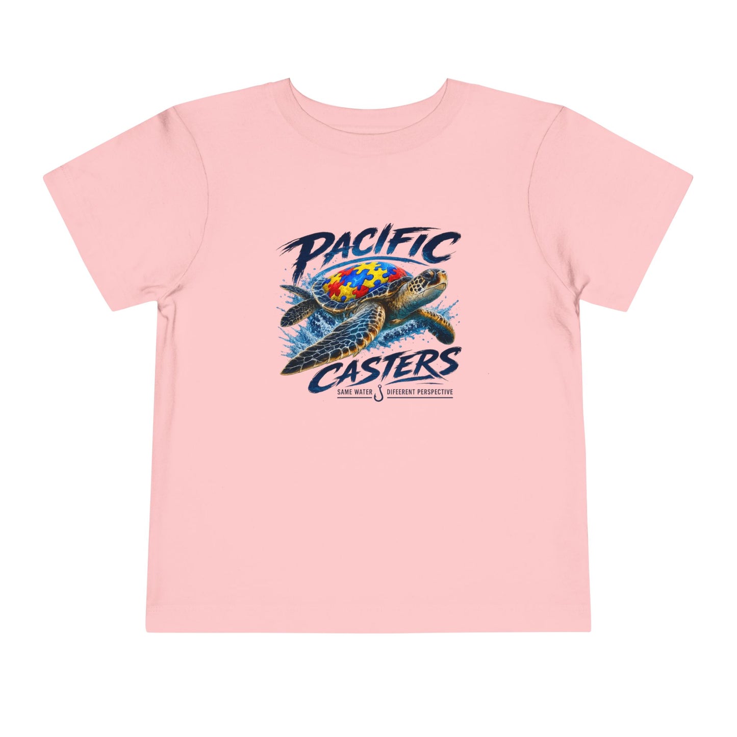 Autism Awareness Sea Turtle Toddler T-Shirt | Same Water, Different Perspective