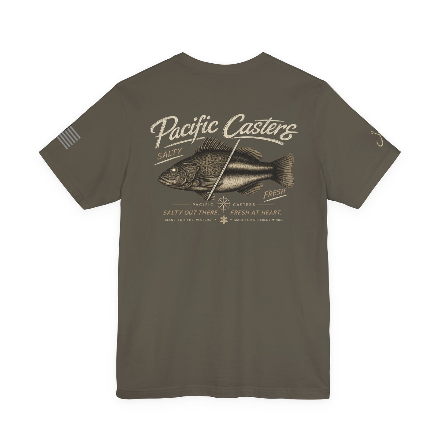 Pacific Casters Fishing Tee — Vintage Saltwater Angler Shirt
