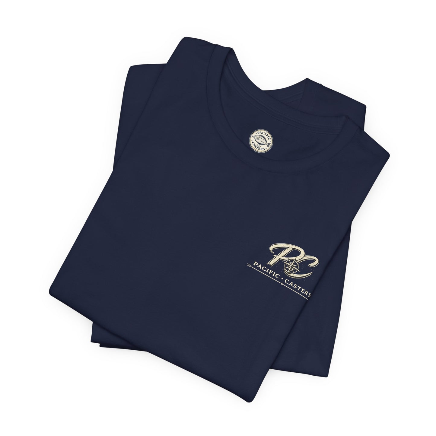 Pacific Casters Fishing Tee — Vintage Kelp & Fish Graphic T-Shirt