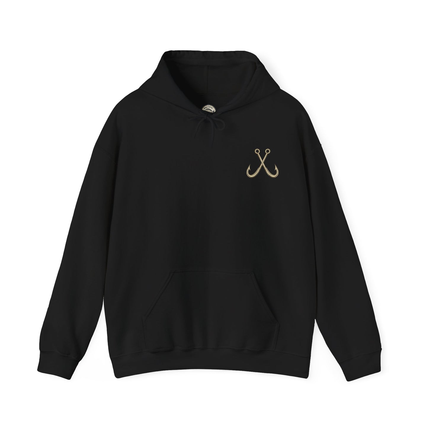 Pacific Casters Compass Fishing Hoodie | Coastal Angler Pullover Sweatshirt