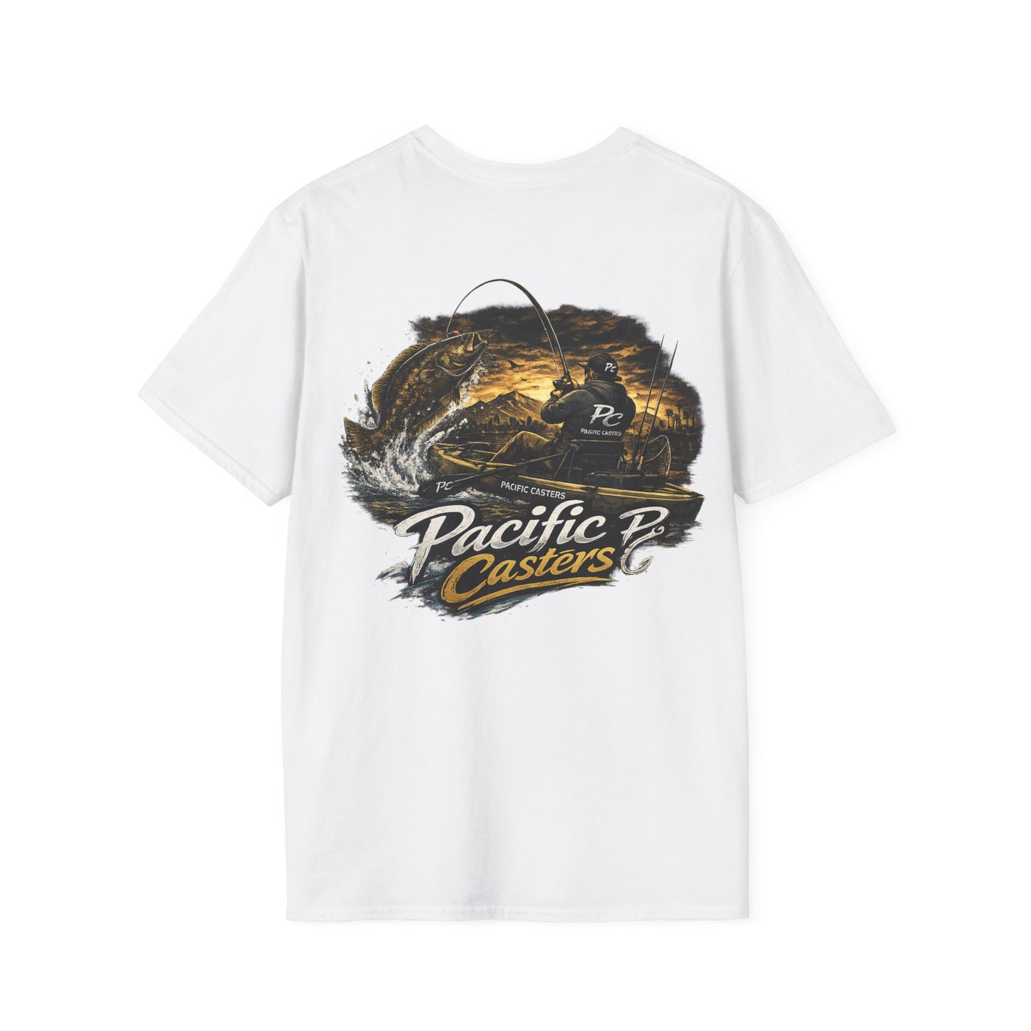 Pacific Casters™ Kayak Fishing T-Shirt – Halibut Edition
