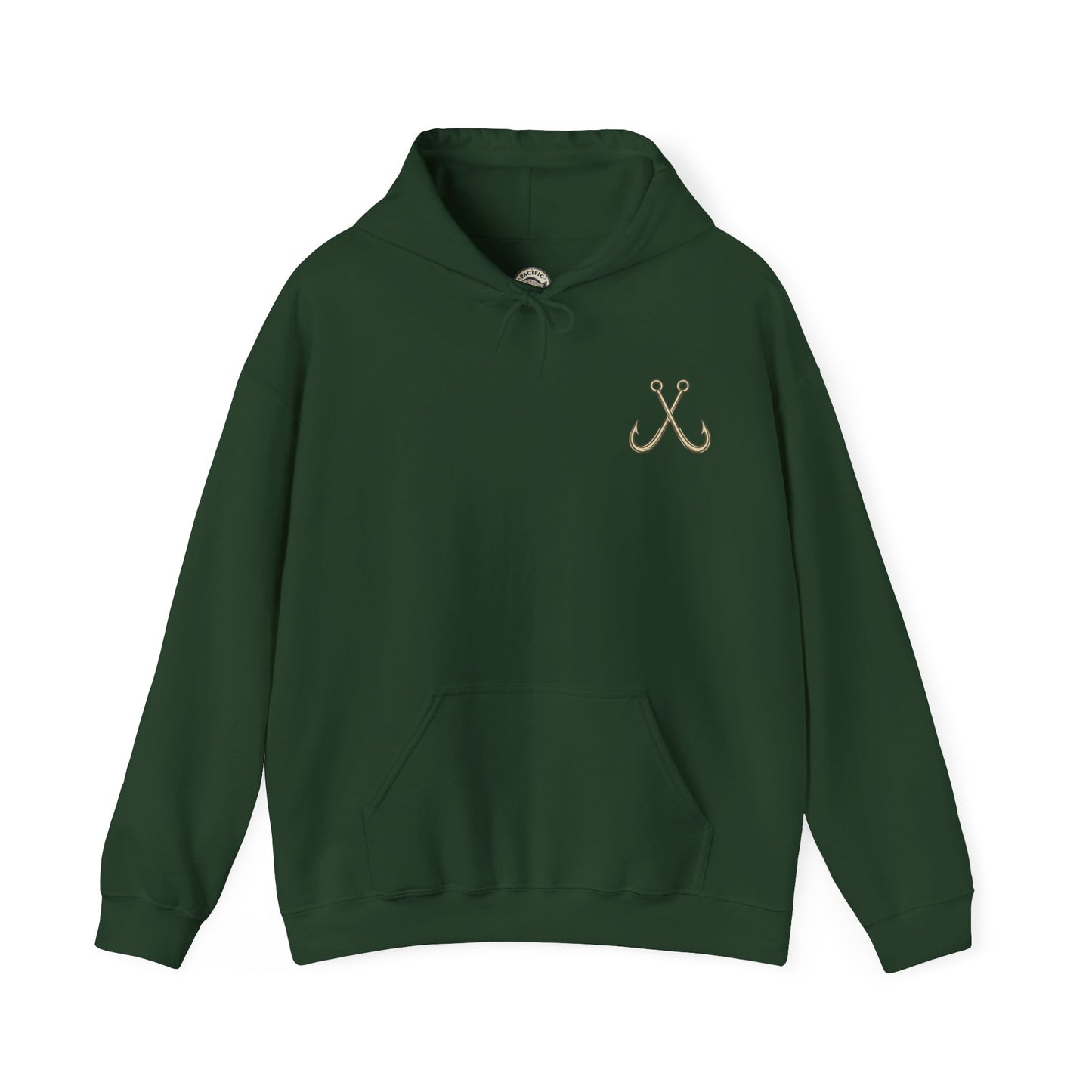 Pacific Casters Compass Fishing Hoodie | Coastal Angler Pullover Sweatshirt