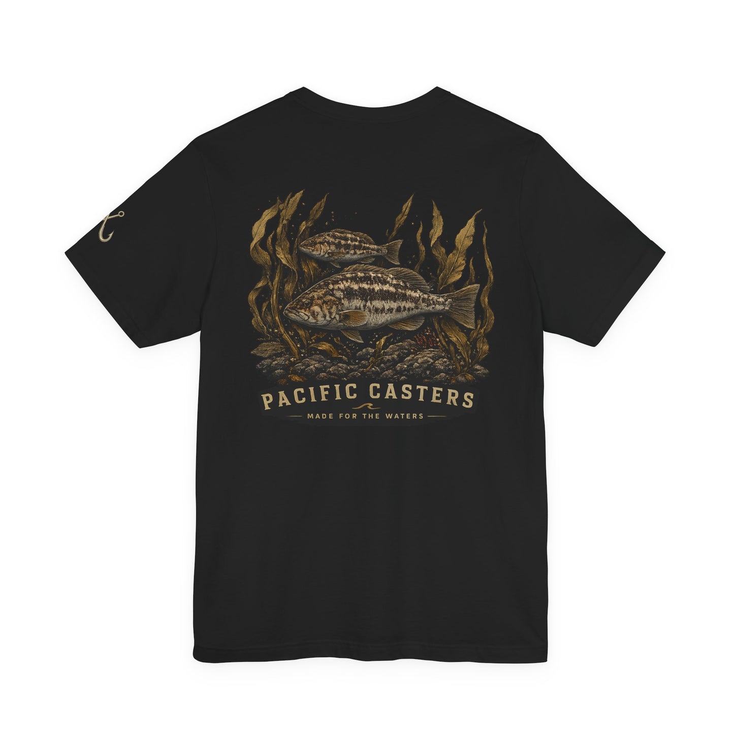 Pacific Casters Fishing Tee — Vintage Kelp & Fish Graphic T-Shirt