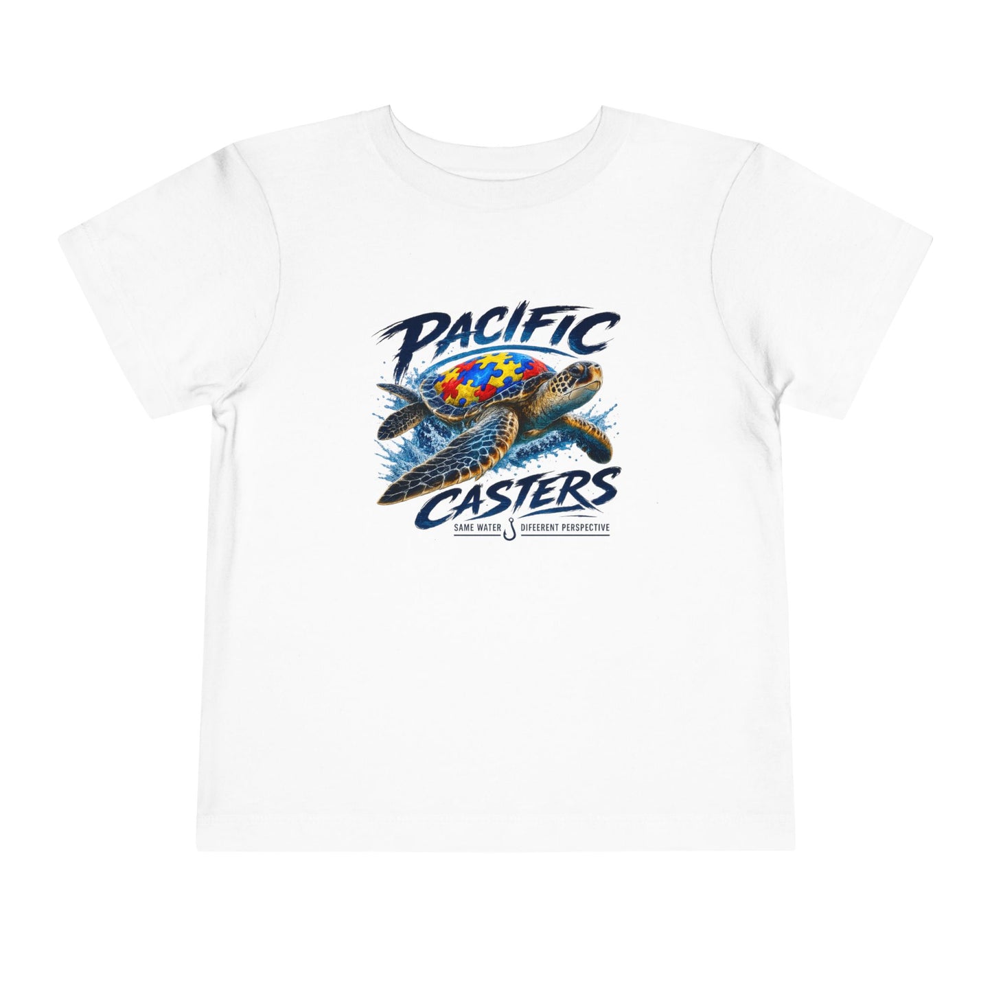 Autism Awareness Sea Turtle Toddler T-Shirt | Same Water, Different Perspective