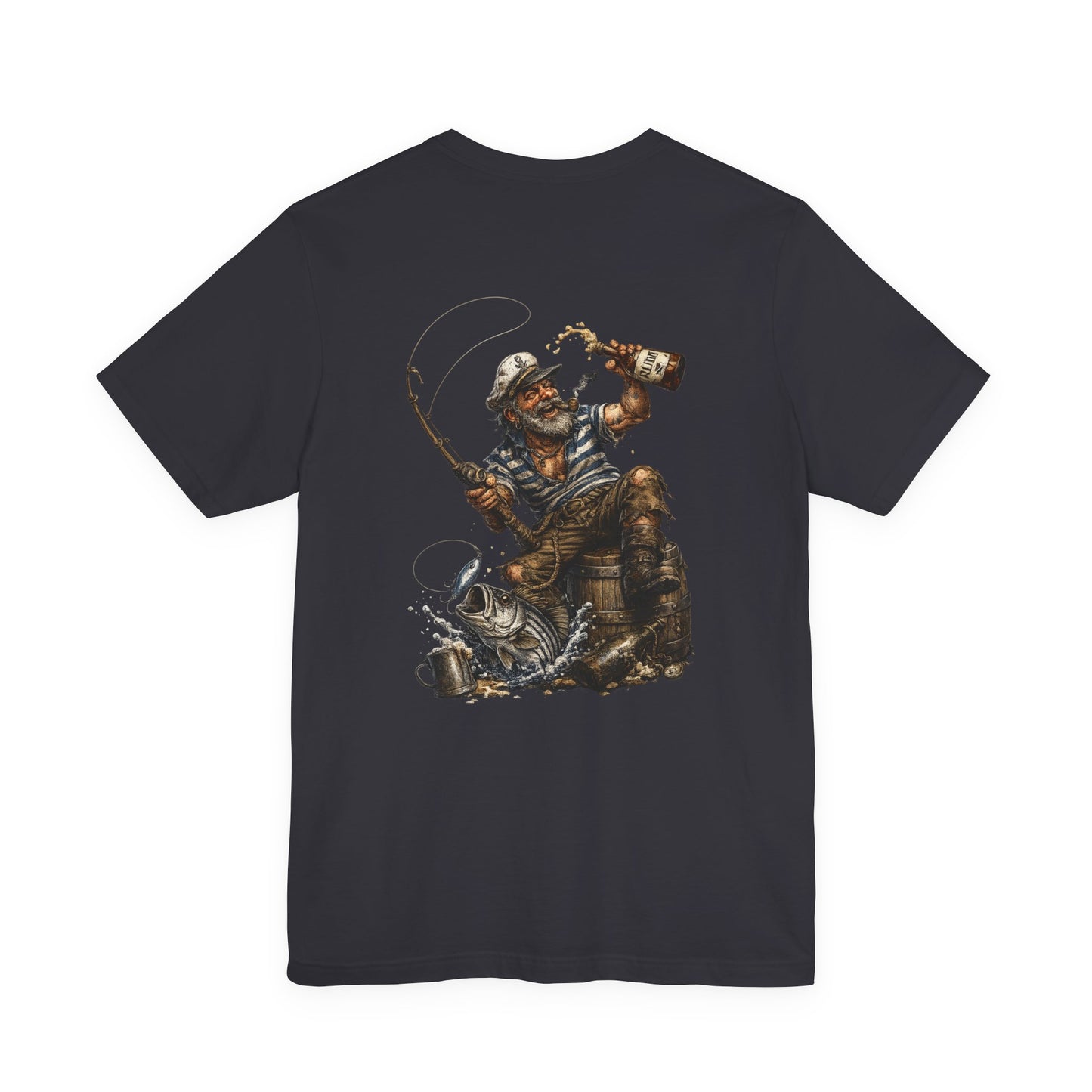 Drunkin Pirate Fishing T-Shirt | Funny Saltwater Angler Tee | Pacific Casters