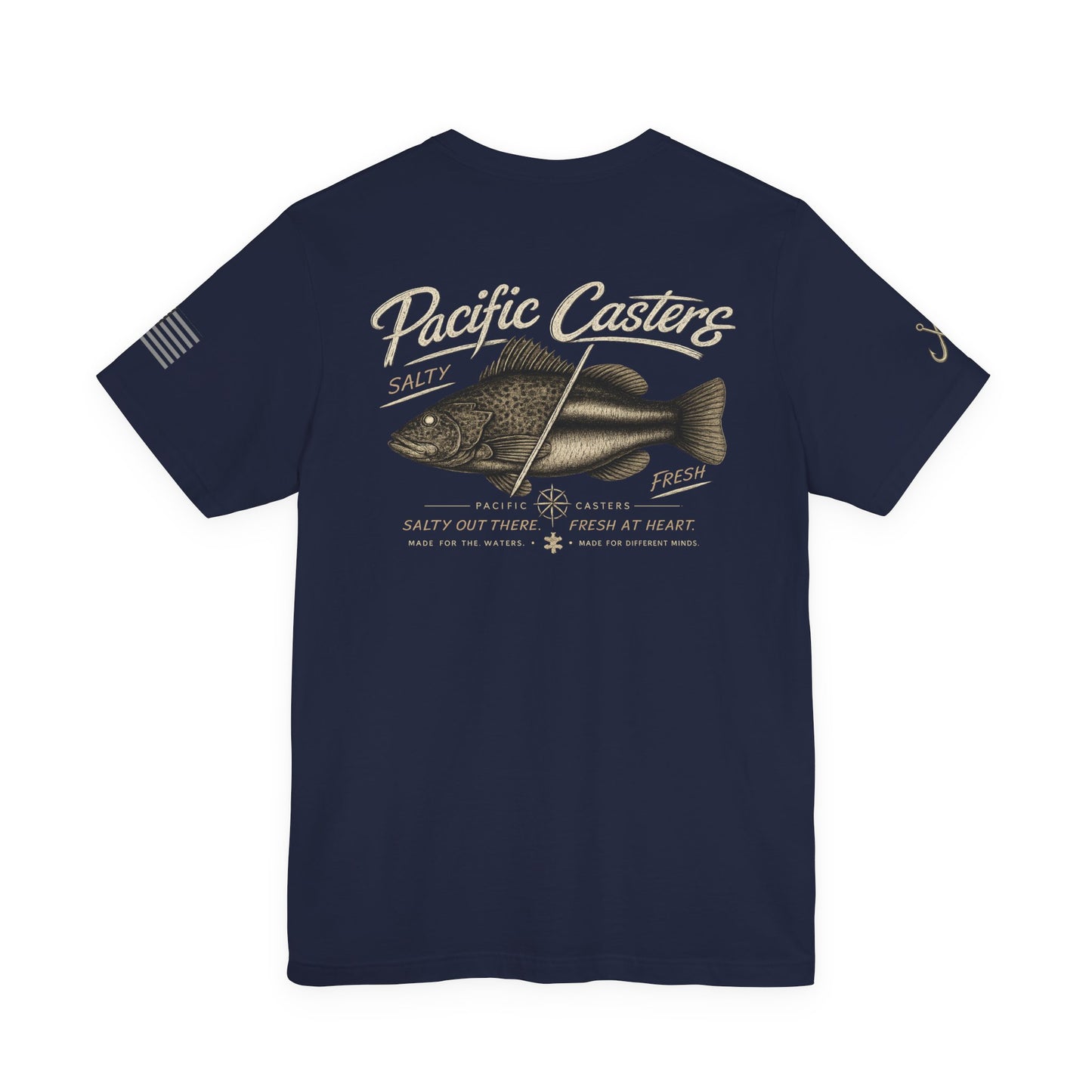 Pacific Casters Fishing Tee — Vintage Saltwater Angler Shirt
