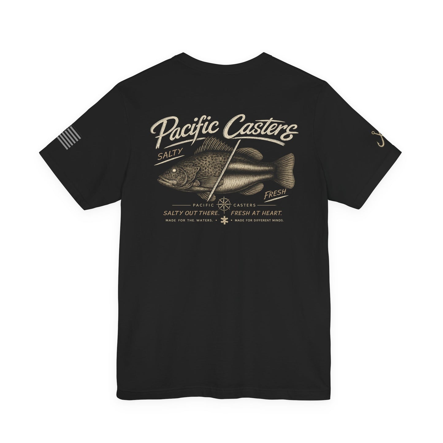 Pacific Casters Fishing Tee — Vintage Saltwater Angler Shirt