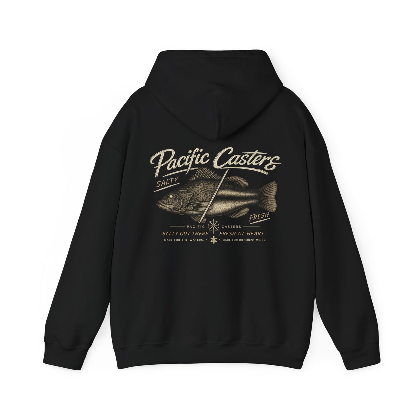 Salty Fresh Fishing Hoodie | Pacific Casters® Coastal Lifestyle Hoodie