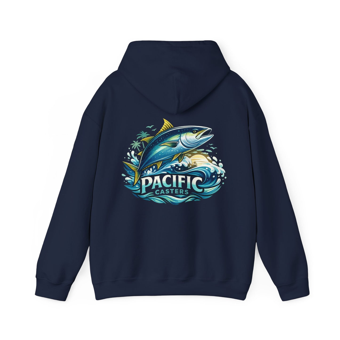 Fishing Hoodie – 'Pacific Casters' Tuna Graphic Pullover