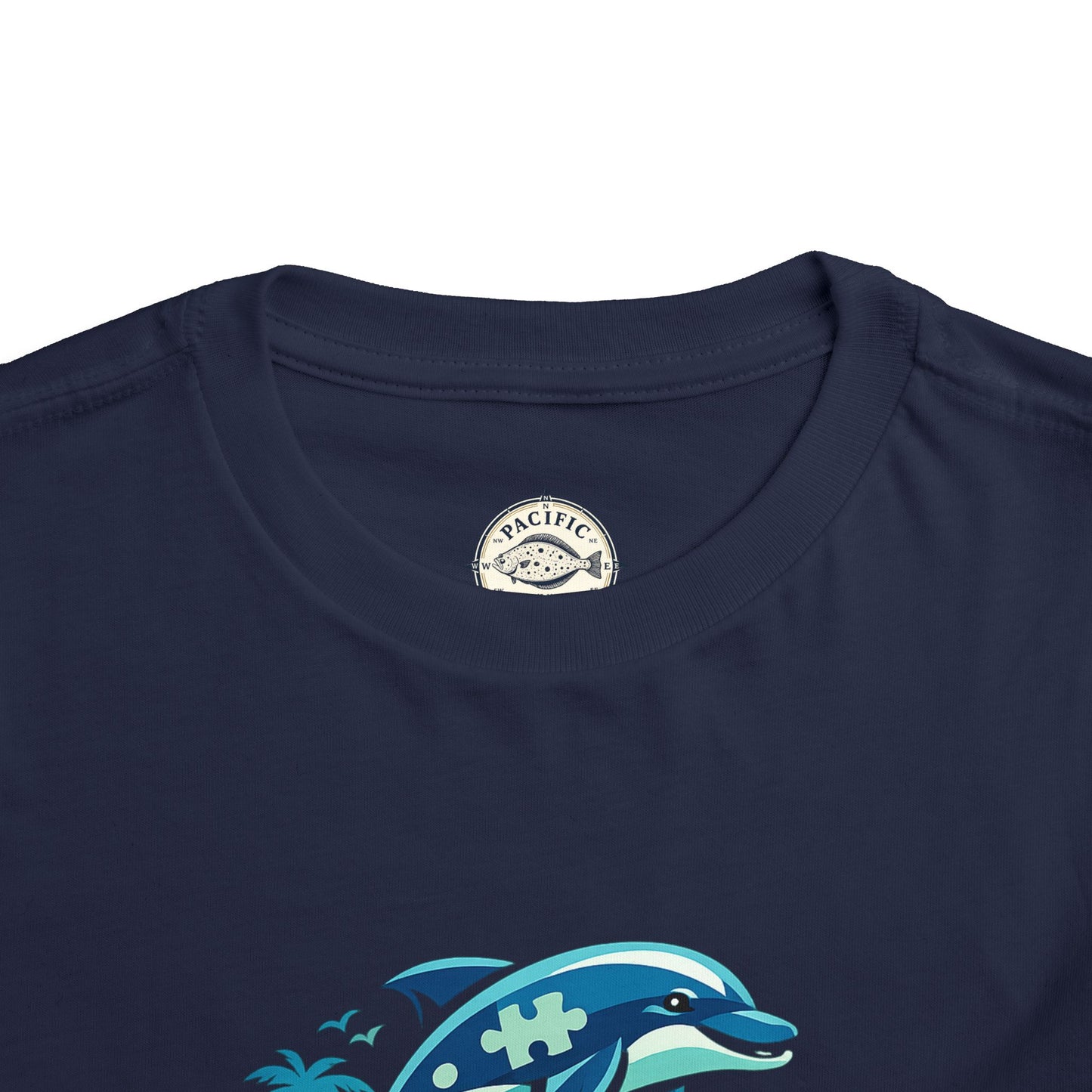 Autism Awareness Dolphin Puzzle T-Shirt | Same Water, Different Perspective